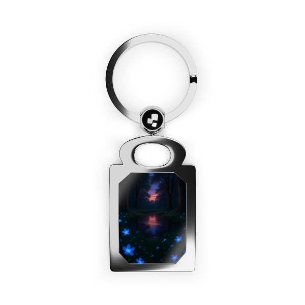 Ethereal Twilight Glade - Rectangle Photo Keyring