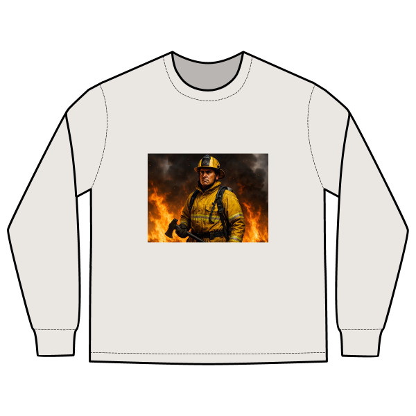 Brave Heat Heroes - Men's Heavy Faded Long Sleeve Tee Brave Heat Heroes - Men's Heavy Faded Long Sleeve Tee