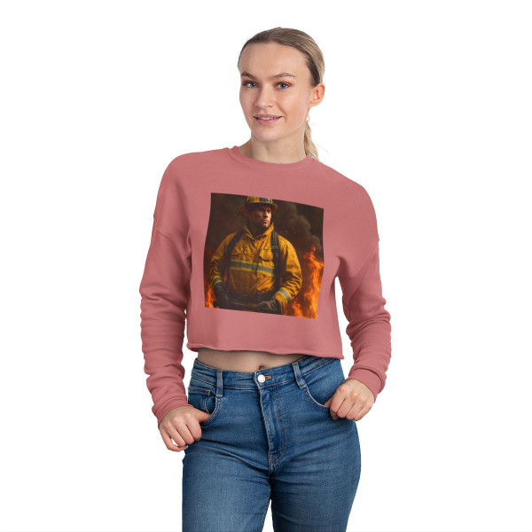 Brave Heat Heroes - Women's Cropped Sweatshirt