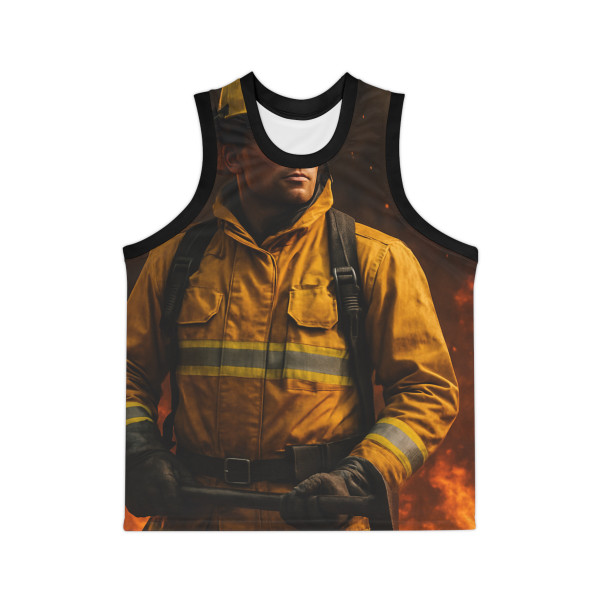 Brave Heat Heroes - Unisex Basketball Jersey (AOP) Brave Heat Heroes - Unisex Basketball Jersey (AOP)