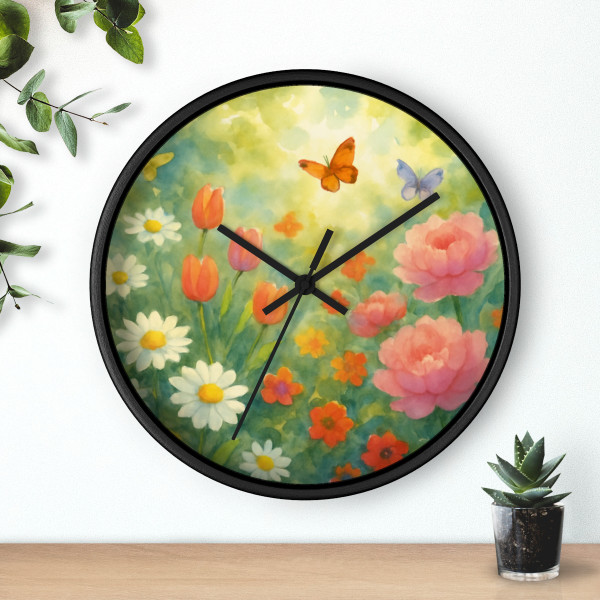 Serene Garden Escape - Wall Clock Serene Garden Escape - Wall Clock