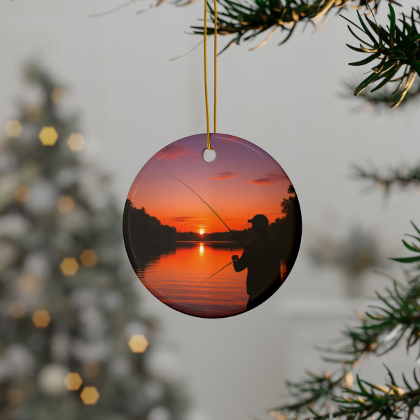 Casting Dreams - Ceramic Ornaments, 2-Side Print, (1pc, 3pcs, 5pcs, 10pcs)