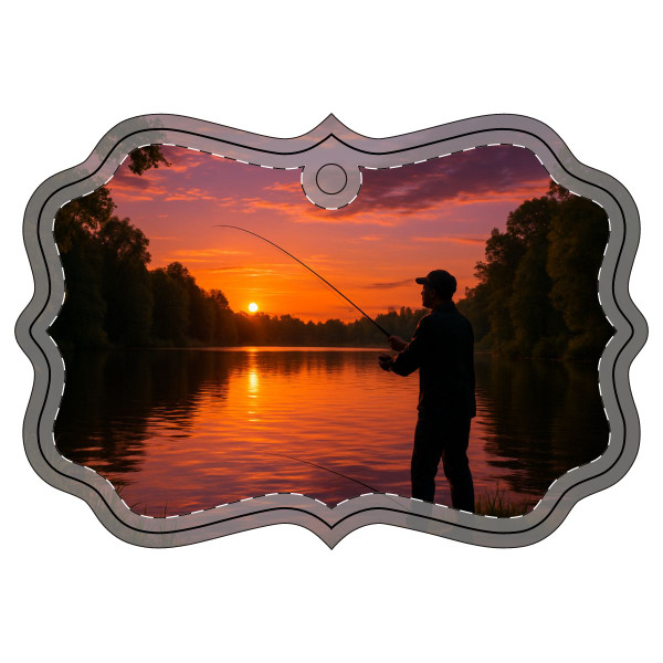 Casting Dreams - Acrylic Ornament (Multi-depth)