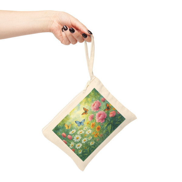 Serene Garden Escape - Accessory Zipper Pouch