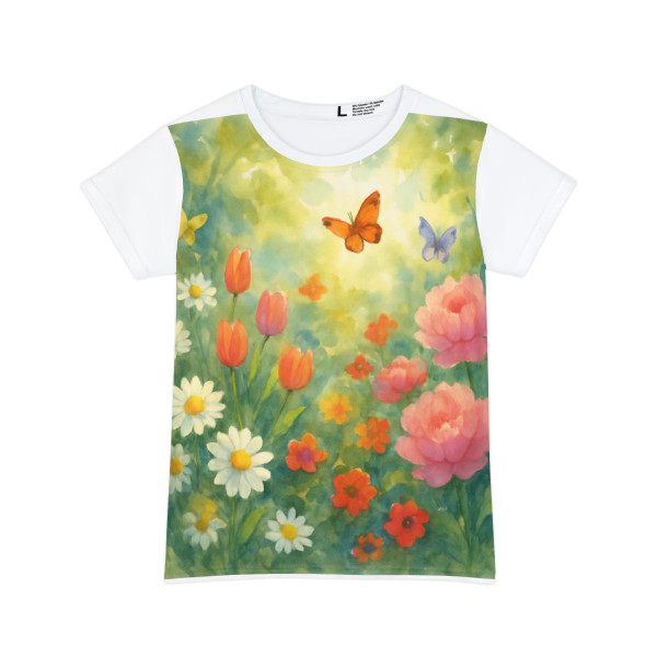 Serene Garden Escape - Women's Short Sleeve Shirt (AOP)