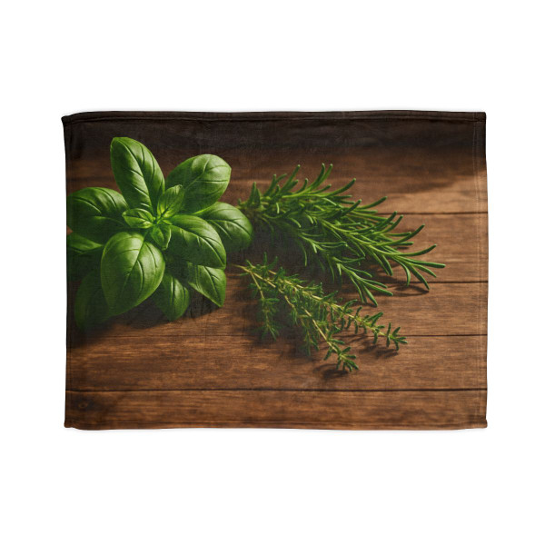 Rustic Herb Garden - Soft Polyester Blanket Rustic Herb Garden - Soft Polyester Blanket