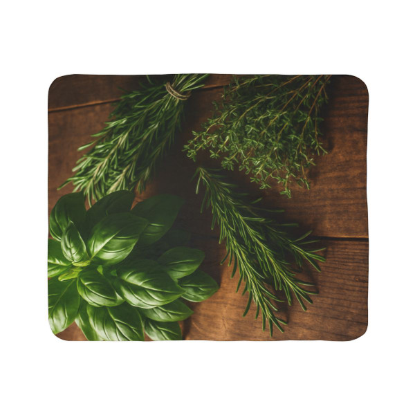 Rustic Herb Garden - Fleece Sherpa Blanket Rustic Herb Garden - Fleece Sherpa Blanket