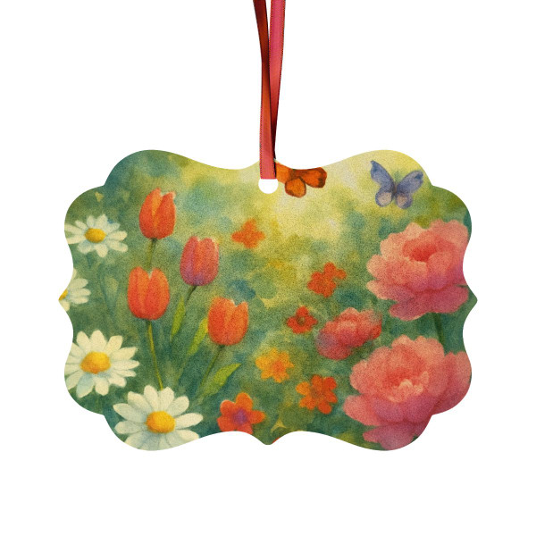 Serene Garden Escape - Aluminum Ornaments (1pc, 5pcs, 10pcs, 20pcs)