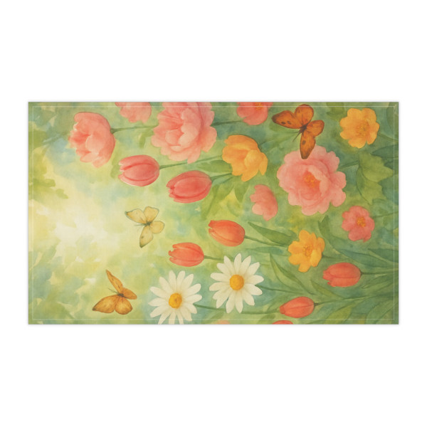 Serene Garden Escape - Tea Towels (cotton, poly)