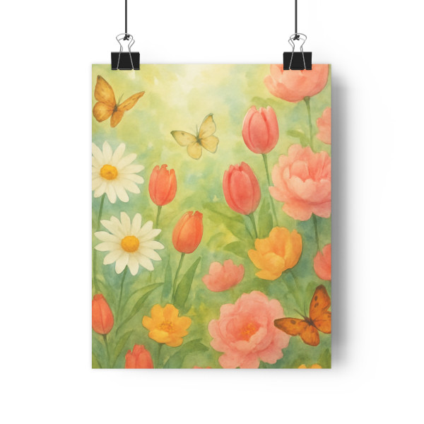 Serene Garden Escape - Paper Poster