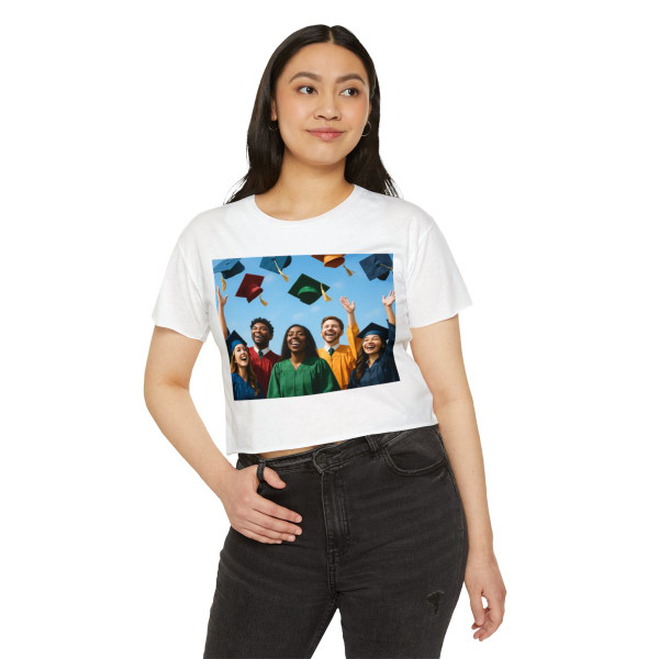 Cap Toss Celebration - Women's Festival Crop Top