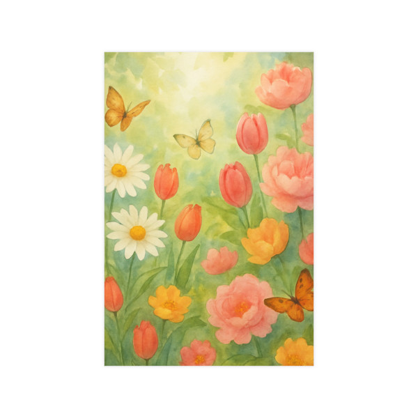 Serene Garden Escape - Vertical and Horizontal Matte Posters