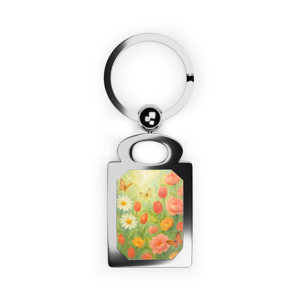 Serene Garden Escape - Rectangle Photo Keyring Serene Garden Escape - Rectangle Photo Keyring