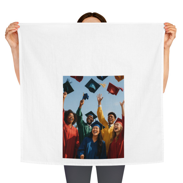Cap Toss Celebration - Tea Towel