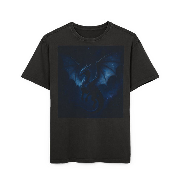 Celestial Wyrm - Men's Acid Washed Heavy Oversize Tee