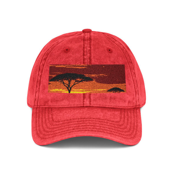 Savanna Sunset Harmony - Vintage Cap (Embroidery)