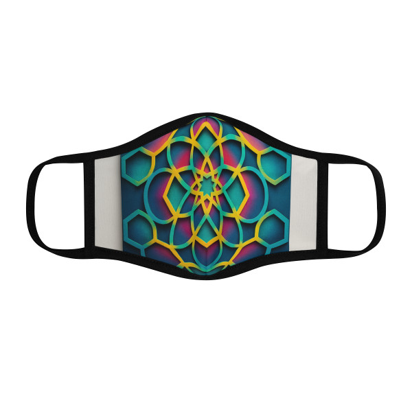 Kaleidoscope Harmony - Fitted Polyester Face Mask Kaleidoscope Harmony - Fitted Polyester Face Mask