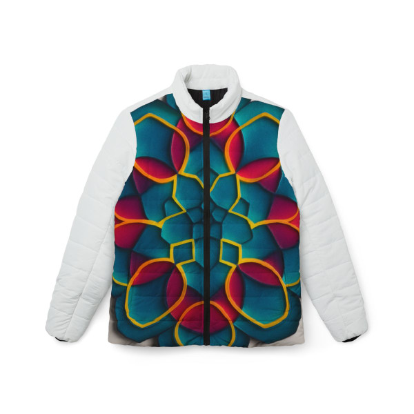 Kaleidoscope Harmony - Women’s Puffer Jacket (AOP) Kaleidoscope Harmony - Women’s Puffer Jacket (AOP)