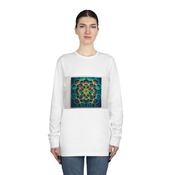 Kaleidoscope Harmony - Long Sleeve Crewneck Tee Kaleidoscope Harmony - Long Sleeve Crewneck Tee