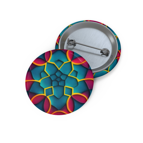 Kaleidoscope Harmony - Custom Pin Buttons