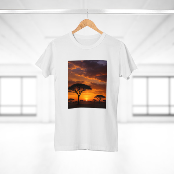 Savanna Sunset Harmony - Single Jersey Women's T-shirt