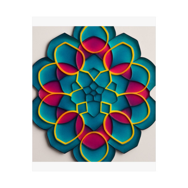 Kaleidoscope Harmony - Matte Vertical Posters