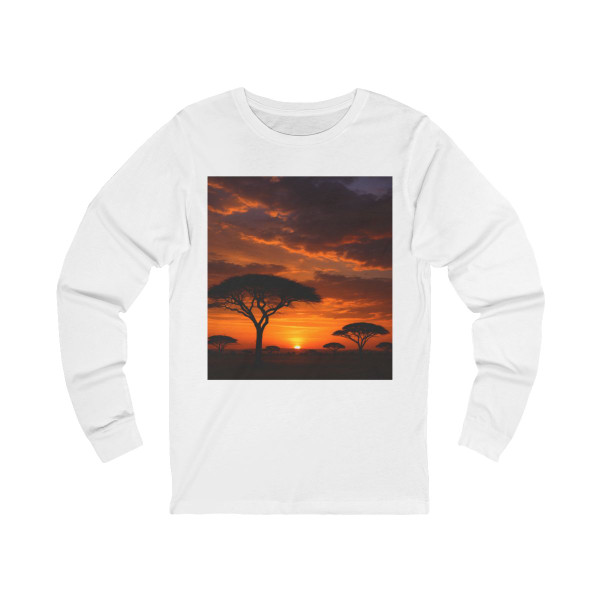 Savanna Sunset Harmony - Unisex Jersey Long Sleeve Tee Savanna Sunset Harmony - Unisex Jersey Long Sleeve Tee