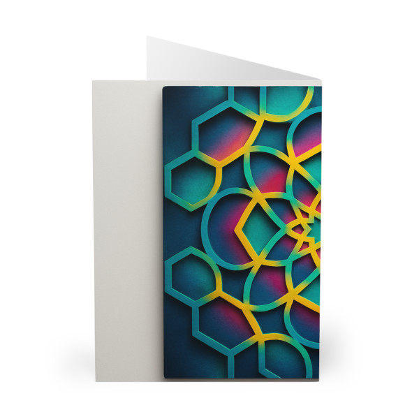 Kaleidoscope Harmony - Greeting Cards (5 Pack)