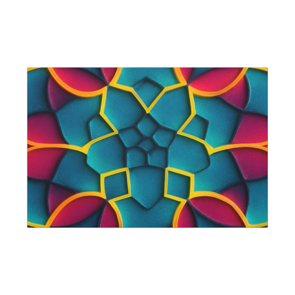 Kaleidoscope Harmony - Canvas Art Wraps, 1.6"