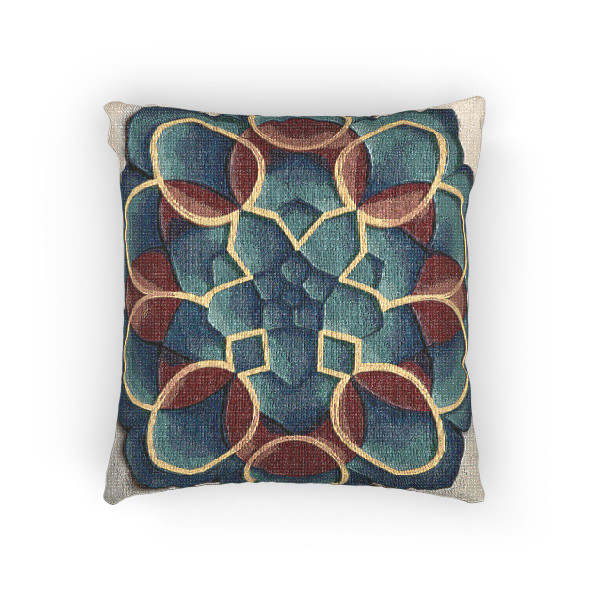 Kaleidoscope Harmony - Woven Pillow