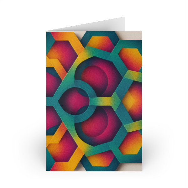 Kaleidoscope Harmony -  Greeting Cards (1 or 10-pcs)