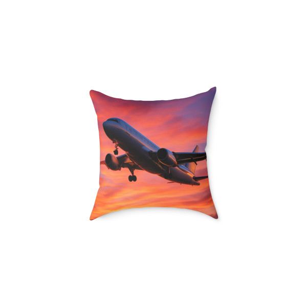 Skyward Bound - Square Poly Canvas Pillow