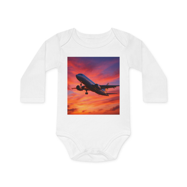 Skyward Bound - Baby Long-Sleeve Organic Bodysuit Skyward Bound - Baby Long-Sleeve Organic Bodysuit