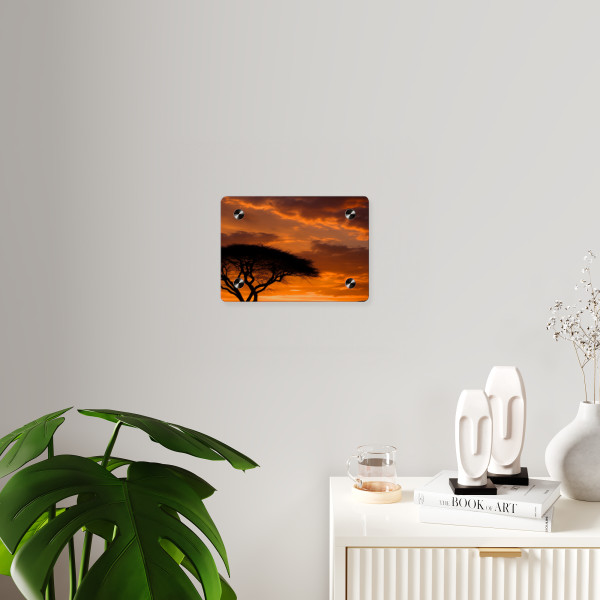 Savanna Sunset Harmony - Acrylic Wall Art Panels