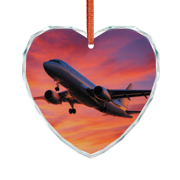 Skyward Bound - Crystal Glass Ornament