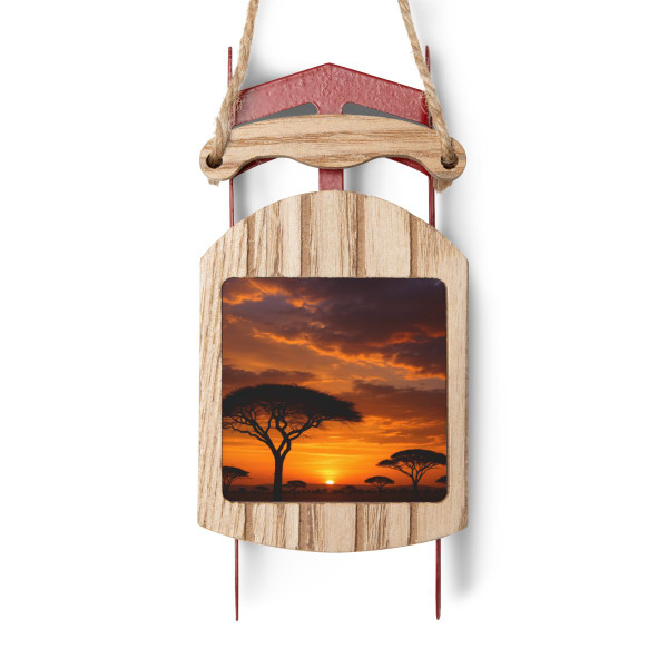 Savanna Sunset Harmony - Sled Ornaments