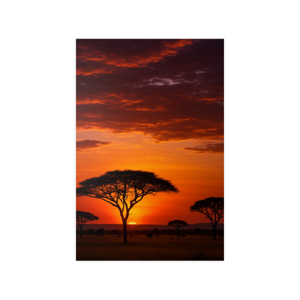 Savanna Sunset Harmony - Photopaper Posters