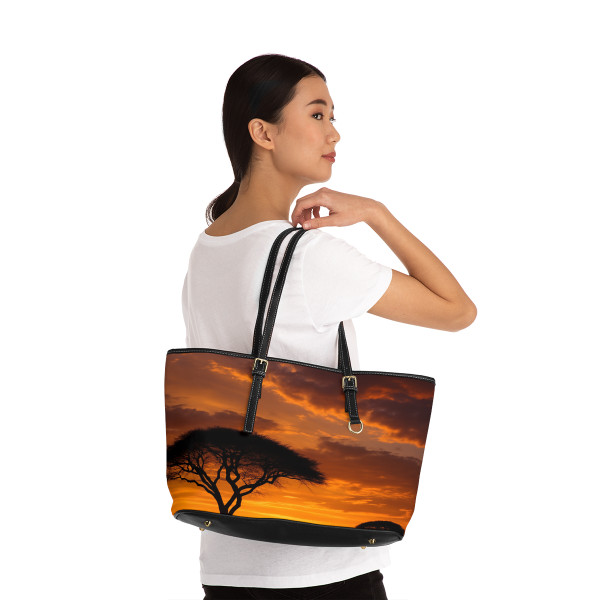 Savanna Sunset Harmony - PU Leather Shoulder Bag Savanna Sunset Harmony - PU Leather Shoulder Bag