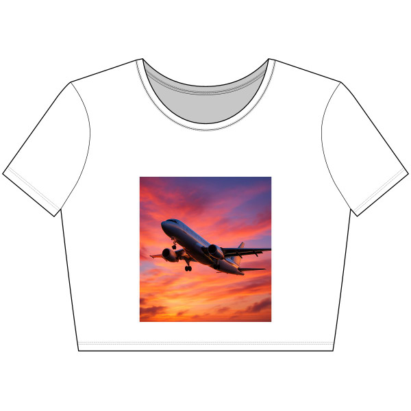 Skyward Bound - Women’s Poly-Cotton Crop Tee Skyward Bound - Women’s Poly-Cotton Crop Tee