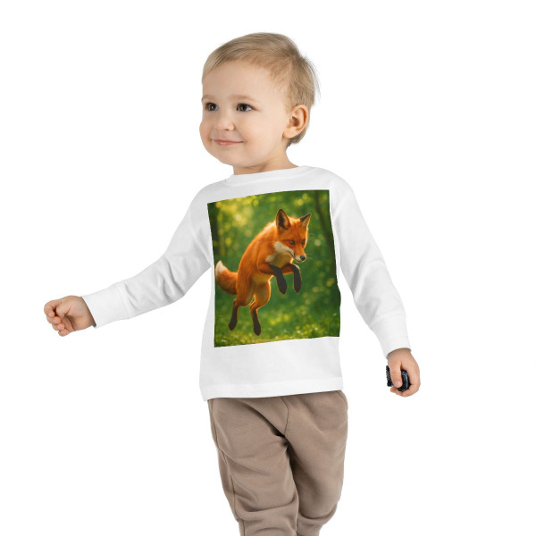 Whimsical Fox Tails - Toddler Long Sleeve Tee Whimsical Fox Tails - Toddler Long Sleeve Tee