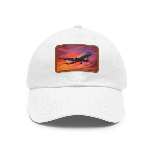 Skyward Bound - Dad Hat with Leather Patch (Rectangle)