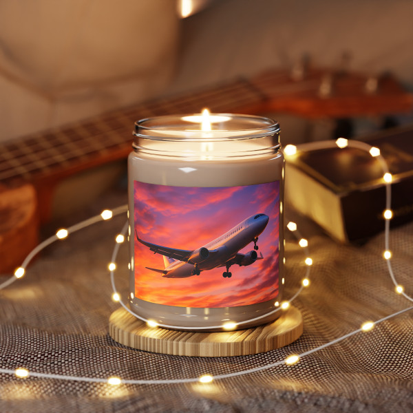 Skyward Bound - Scented Soy Candles with White Lid, 9oz