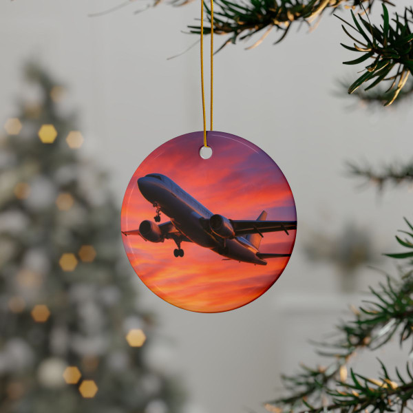 Skyward Bound - Ceramic Ornaments, 2-Side Print, (1pc, 3pcs, 5pcs, 10pcs)