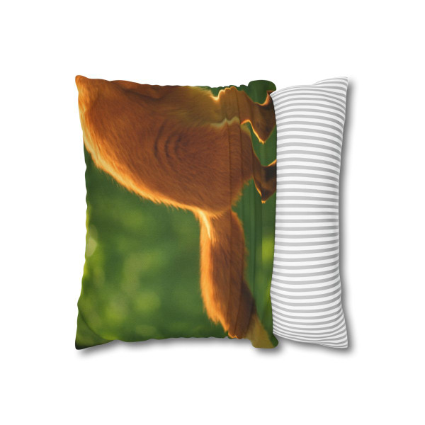 Whimsical Fox Tails - Spun Polyester Square Pillowcase