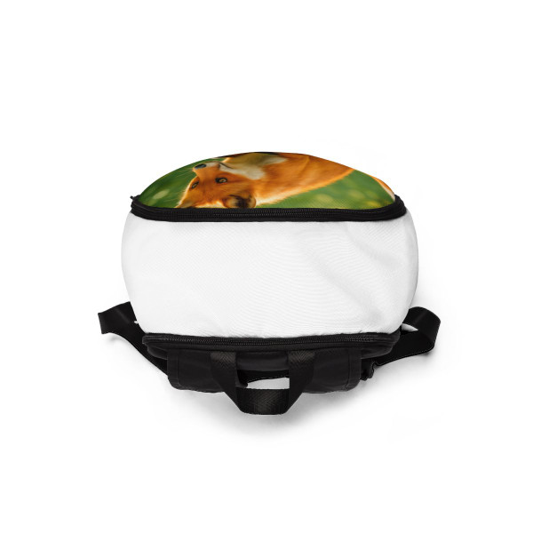Whimsical Fox Tails - Unisex Fabric Backpack