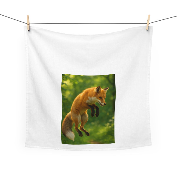 Whimsical Fox Tails - Tea Towel