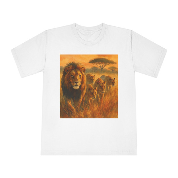 Lions in the Golden Savanna Hunt - Unisex Classic Crewneck T-Shirt