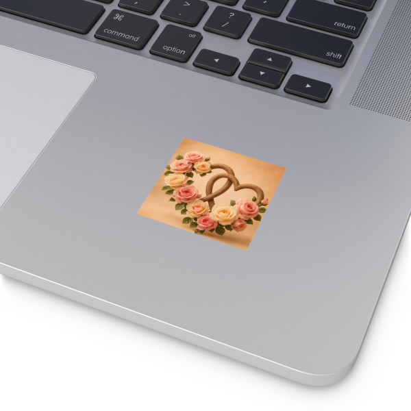 Enduring Love Blossoms - Square Vinyl Stickers