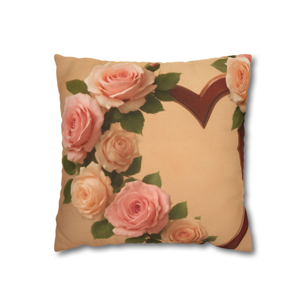 Enduring Love Blossoms - Spun Polyester Square Pillowcase