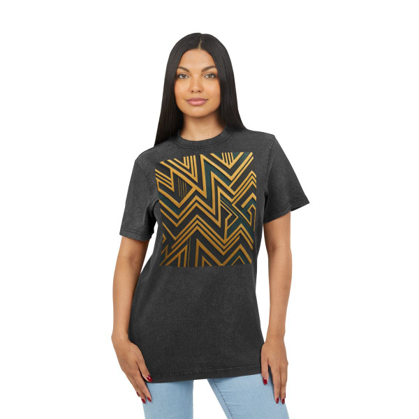 Opulent Geometry - Acid Washed Round Neck Tee